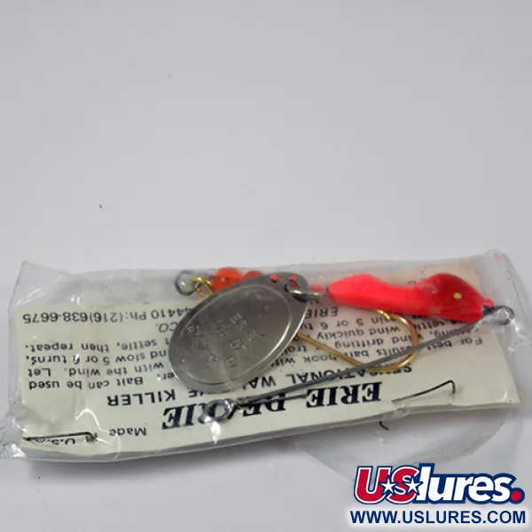 Erie Dearie Walleye Killer Spinner, Nickel / Rot, 9g, Vintage, #2226