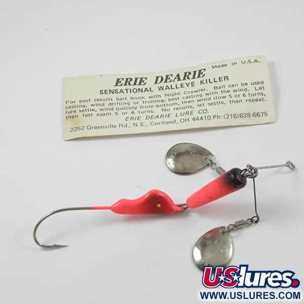 Erie Dearie Walleye Killer Spinner, Nickel/Rot, 17g, USA, #2236