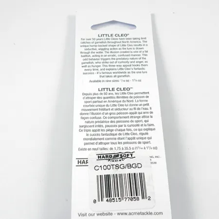 Acme Little Cleo Glow Blinker, Nickel/Grün/Glow, 9,5g, UV-aktiv, #2246