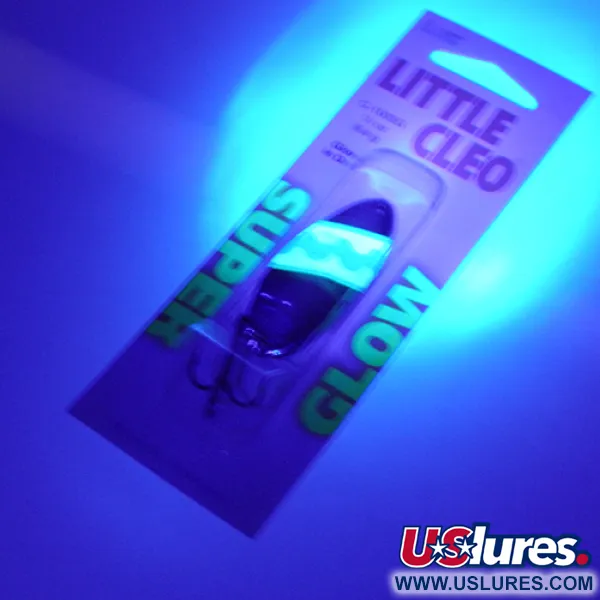 Acme Little Cleo Glow Blinker, Nickel/Grün/Glow, 9,5g, UV-aktiv, #2246