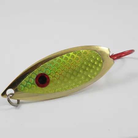 Captain Mikes Weedless Aqua Dream Blinker, Gold/Green, 12g, Krautschutz, #2276
