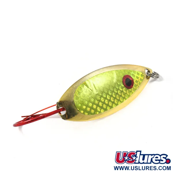 Captain Mikes Weedless Aqua Dream Blinker, Gold/Green, 12g, Krautschutz, #2276