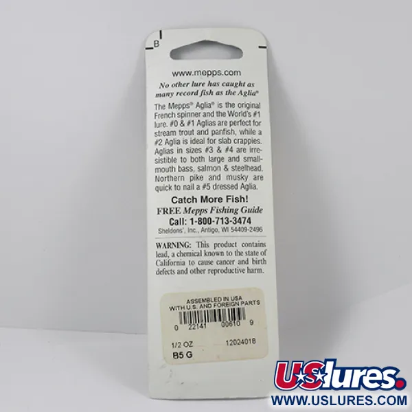 Mepps Aglia 5 Spinner, Silber, 14g, Konus-Rotationssystem, #2299