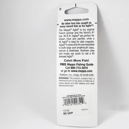 Mepps Aglia 5 Spinner, Platin-Hellgrün, 14g, Sofort-Rotation, #2286