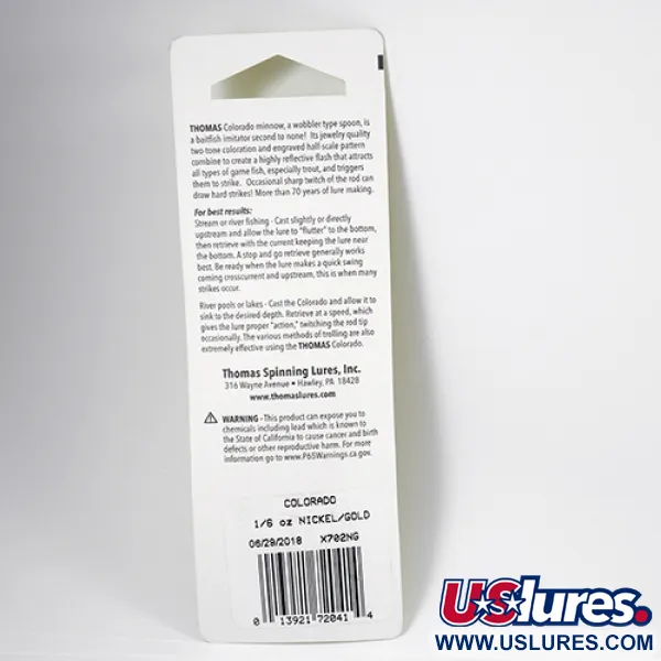 Thomas Colorado Blinker, Gold / Nickel, 5g, Schuppenmuster, #2287