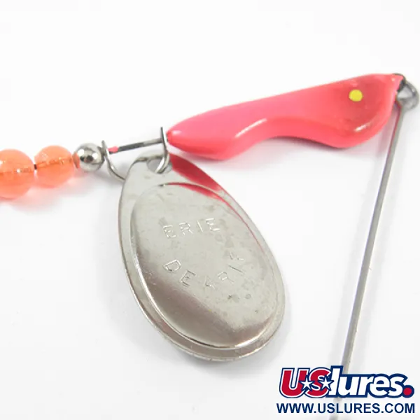 Erie Dearie Walleye Killer Spinner, Nickel / Rot, 12g, USA, #2291
