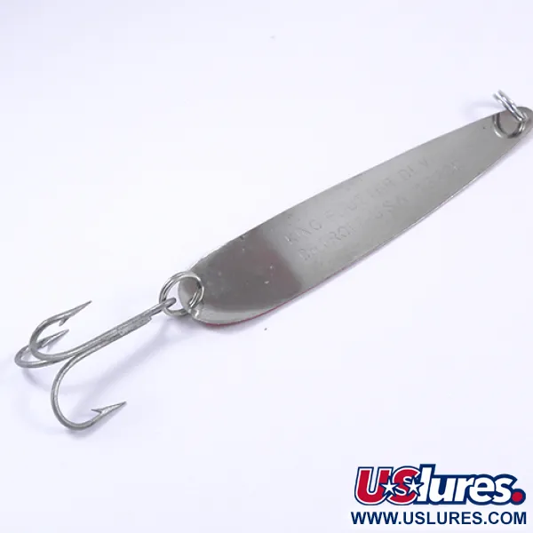 Eppinger Dardevle King Flutter Devle Schlepplöffel, Rot/Weiß/Nickel, 9g, #2300