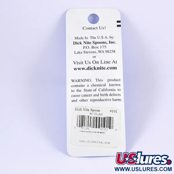 Dick Nite Dick Nite #1 Schlepplöffel, Nickel, 2,5 cm, Finesse, #2307