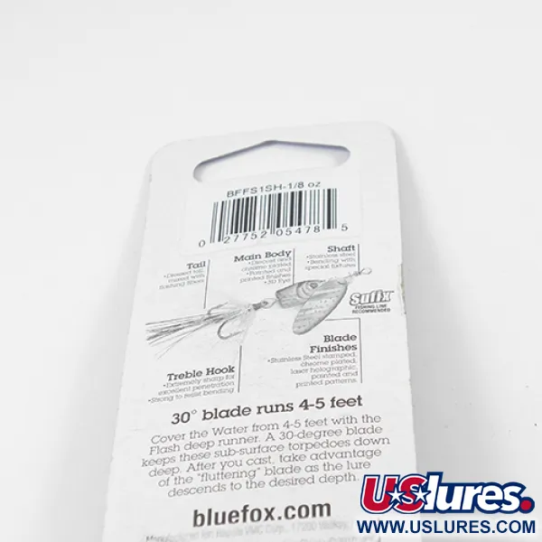 Blue Fox Flash Deep Runner Spinner, Rainbow, 4g, Holo-Blatt, #2337