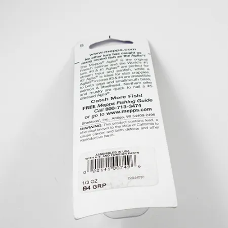 Mepps Aglia 4 Platinum Spinner, Platinum Green, 9g, US-Modell, #2362