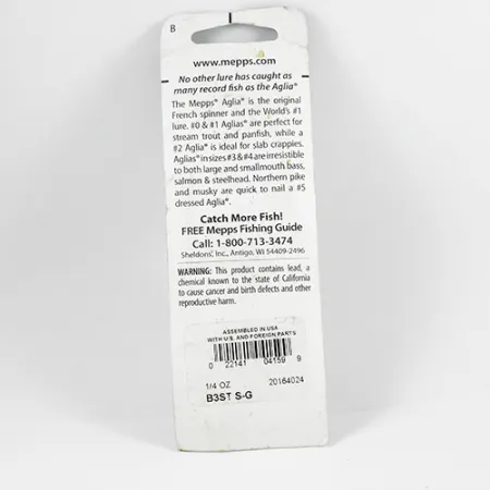 Mepps Aglia 3 Spinner, Silber, 7,3g, Eichhörnchenschwanz, #2366