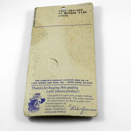 Luhr Jensen Needlefish 1 Schlepplöffel, Gold, 2g, Messing, #2367