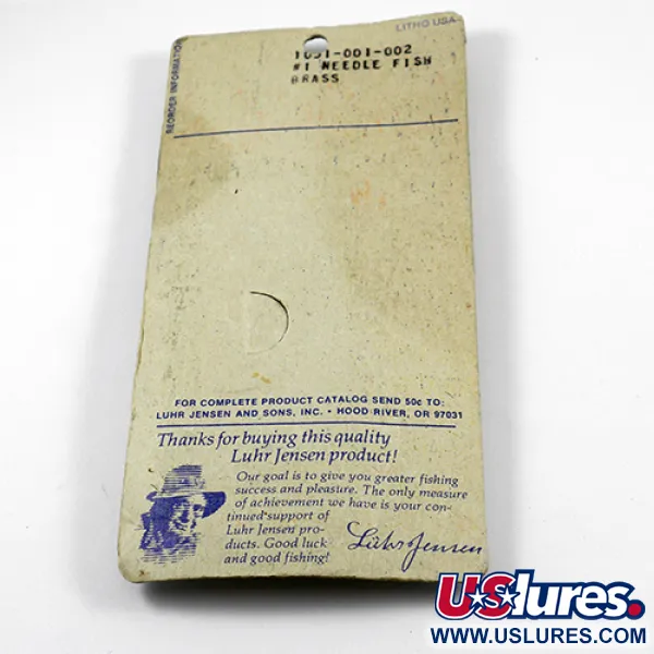 Luhr Jensen Needlefish 1 Schlepplöffel, Gold, 2g, Messing, #2367