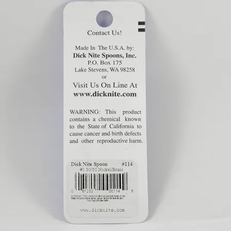 Dick Nite #1 Schlepplöffel, Nickel / Gold, 1g, #2368