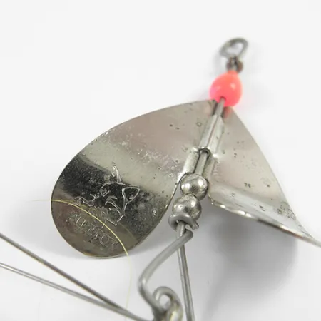 Blue Fox Spinner, Nickel/Gelb/Bucktail, 14g, Krautschutz, #2393