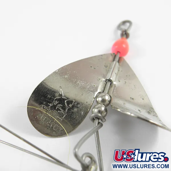 Blue Fox Spinner, Nickel/Gelb/Bucktail, 14g, Krautschutz, #2393