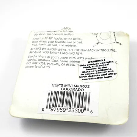 SEP'S Mini Micros Colorado Trolling-System, Messing, 2,5cm, #2398
