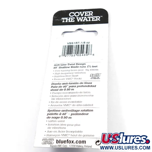 Blue Fox Vibrax Shallow Spinner, Regenbogenforelle, 4g, #2410