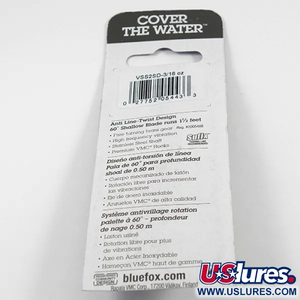 Blue Fox Vibrax Shallow Spinner, Regenbogen, 6g, Flachwasser, #2411