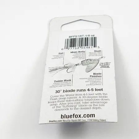 Blue Fox Flash Deep Runner Spinner, Trout, 4g, Feder-Drilling, #2413