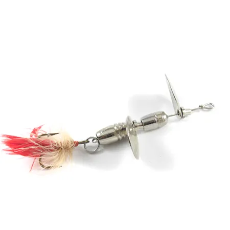 Hildebrandt Hildebrandt 3 Spinner, Nickel, 7g, befederter Drilling, #2433