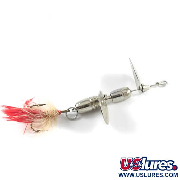 Hildebrandt Hildebrandt 3 Spinner, Nickel, 7g, befederter Drilling, #2433