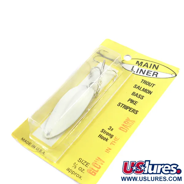 TODDCO Main liner Blinker, Weiß / Nickel, 11g, 3x Strong Hook, #2439