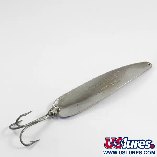 Dardevle Seadevlet Blinker, Rot / Blau / Nickel, 28g, #2450