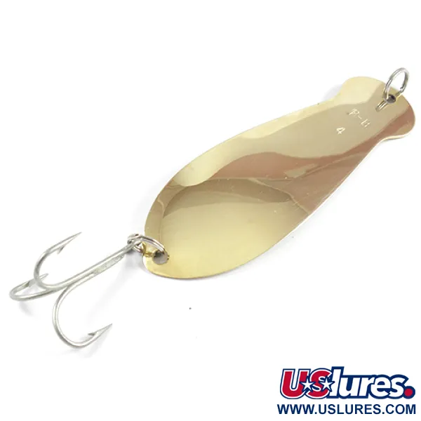 K-B Bait K-B Spoon 4 Blinker, Gold, 40g, Tiefe Wölbung, #2470