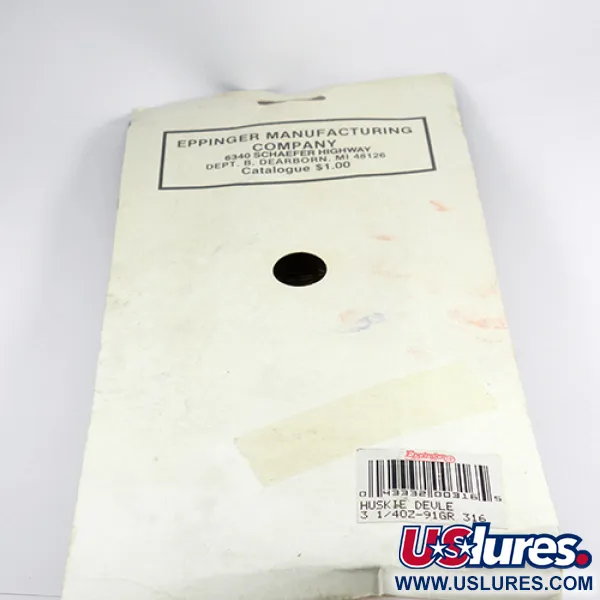 Dardevle Huskie Devle Blinker, Rot / Elfenbein / Nickel, 91g, #2472