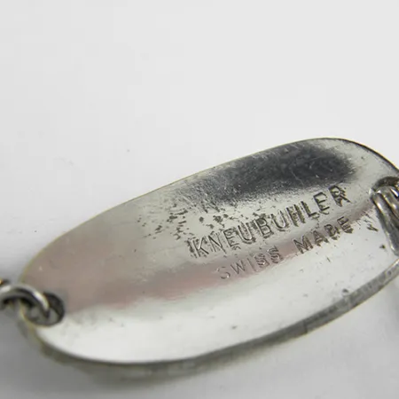 EGB Kneubuhler Swiss made Blinker, Silber/Gold, 5g, Schuppenmuster, #2502