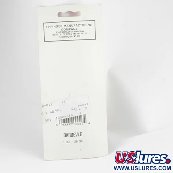 Eppinger Dardevle Blinker, Rot / Nickel / Elfenbein, 28g, #2557