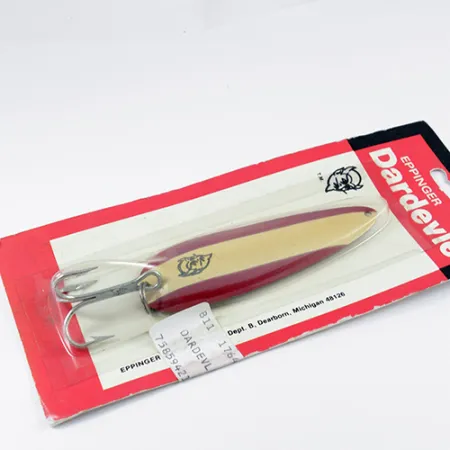 Eppinger Dardevle Blinker, Rot / Nickel / Elfenbein, 28g, #2557