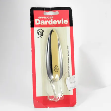 Eppinger Dardevle Blinker, Schwarz/Elfenbein, 28g, Retro-Design, #2558