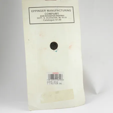 Eppinger Dardevle Huskie Devle Blinker, Schwarz/Elfenbein, 91g, #2560