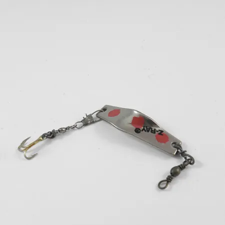 Z-RAY Lures Z-Ray Blinker, Nickel / Rot, 4.5g, Klassik-Design, #2562