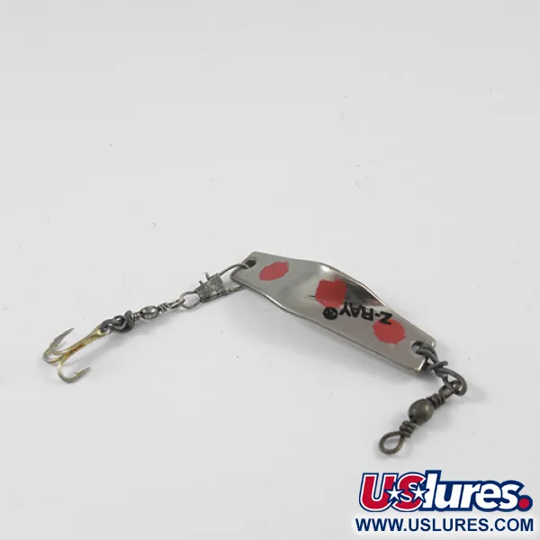 Z-RAY Lures Z-Ray Blinker, Nickel / Rot, 4.5g, Klassik-Design, #2562