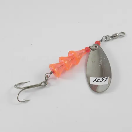 Gibbs Vintage-Spinner, Nickel, 7g, kannelierte Perlen, #2571