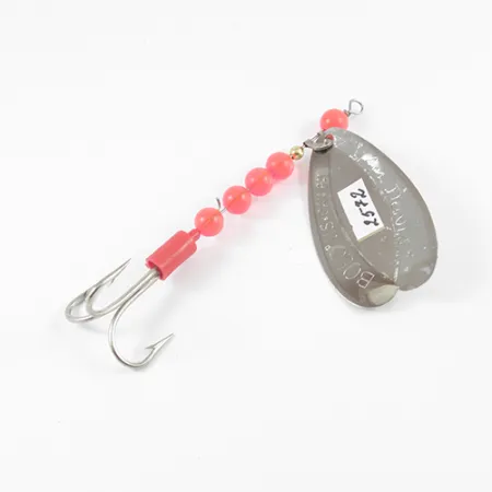 Luhr Jensen Les Davis Bolo Schleppspinner, Nickel / Rot, 9g, #2572