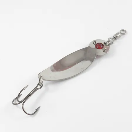 Gibbs One Eye Wiggler Blinker, Nickel/Rotes Auge, 16g, Glasperle, #2586