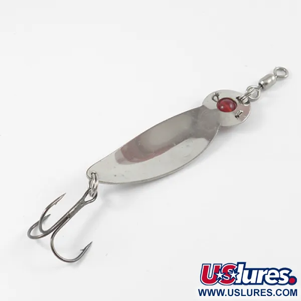 Gibbs One Eye Wiggler Blinker, Nickel/Rotes Auge, 16g, Glasperle, #2586