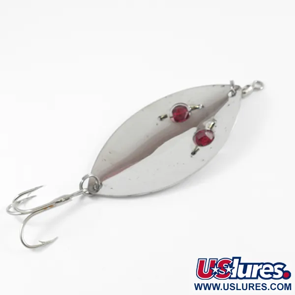 Gibbs Ruby Eye Wiggler Blinker, Nickel / Red Eyes, 35g, Glasaugen, #2587