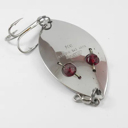 Gibbs Ruby Eye Wiggler Blinker, Nickel / Red Eyes, 35g, Glasaugen, #2587