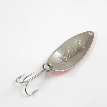 Little Cleo (Hula Girl) Blinker, Perlweiß/Rot/Nickel, 14g, #2604