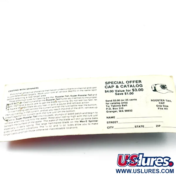 Yakima Bait Rooster Tail 5 Spinner, Silber/Pink, 12g, #2609