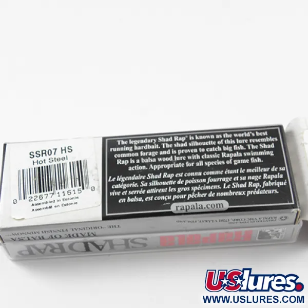 Rapala Shallow Shad Rap Wobbler, Barsch, 7g, Balsaholz, #2613