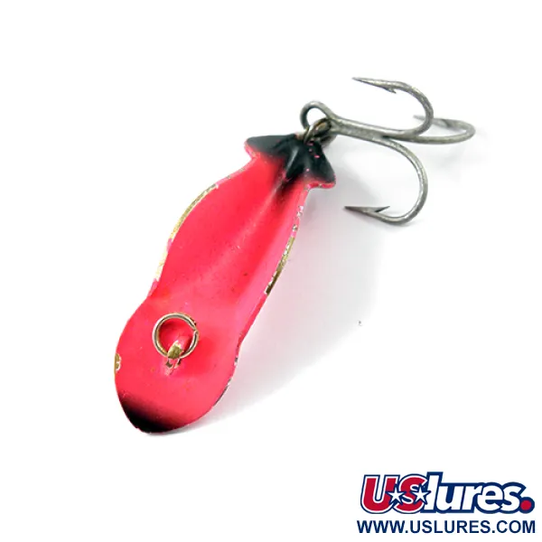 Buck Perry Spoonplug Löffelköder, Pink / Schwarz, 4g, Messing, #2632