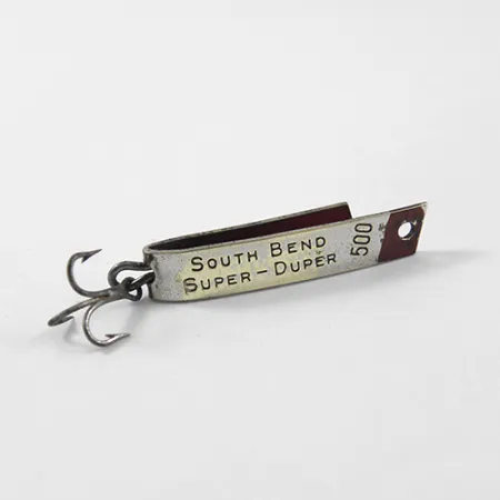 South Bend Super-Duper 500 Blinker, Nickel / Rot, 1,4g, U-Form, #2634