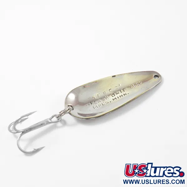 Nebco Flash Bait 2662 Blinker, Gehämmerter Nickel, 8g, Klassik, #2641