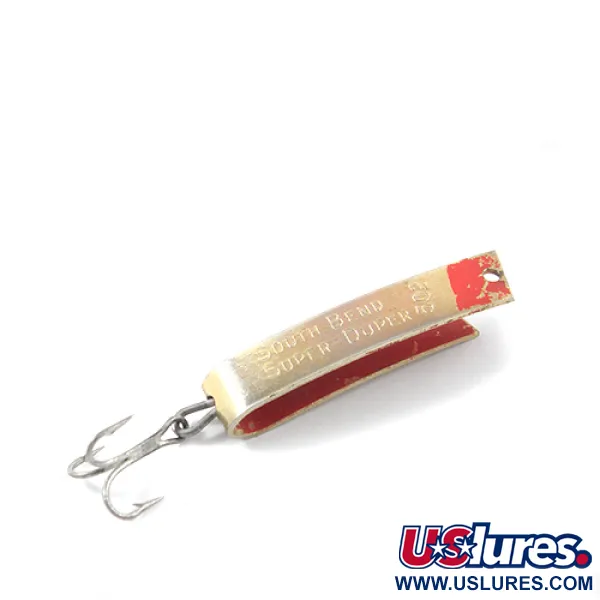 Super-Duper 502 Blinker, Gold / Rot, 2,5g, Vintage-Köder, #2667